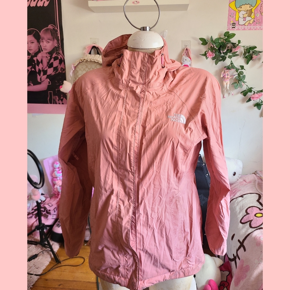 The north face light hoodie jacket pink